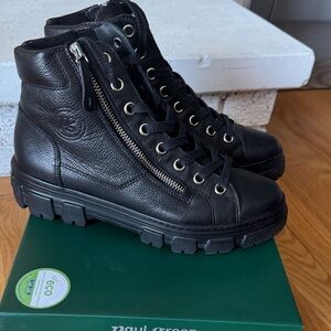Paul Green Black Ankle Boots
